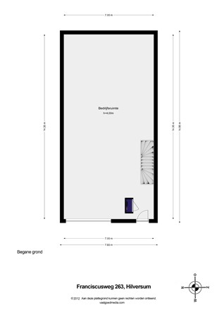 Floorplan - Franciscusweg 263, 1216 SG Hilversum